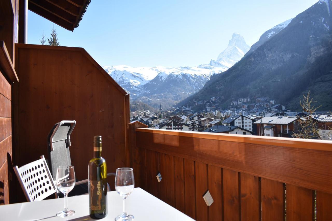 Wohnung In Zermatt Mit Postkarten Matterhornblick Εξωτερικό φωτογραφία